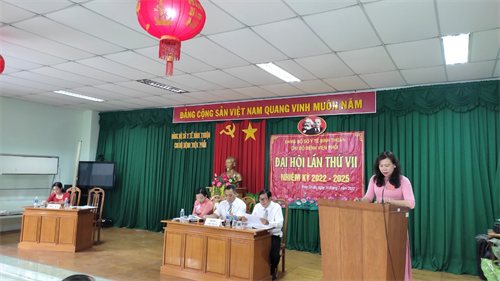 Tổ chức thành công Đại hội Chi bộ Bệnh viện Phổi tỉnh Bình Thuận lần thứ VII, nhiệm kỳ 2022-2025